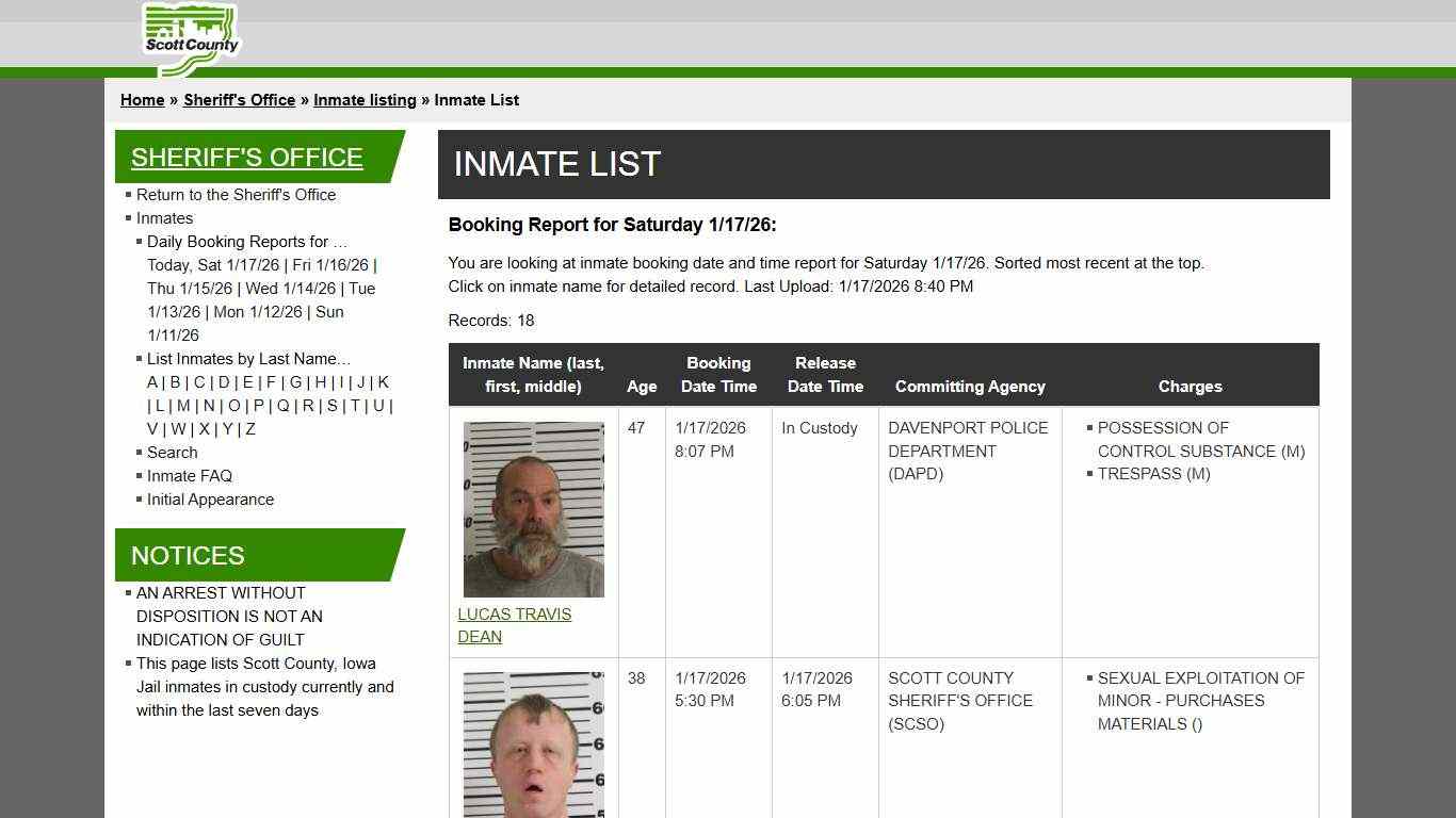 Inmate List